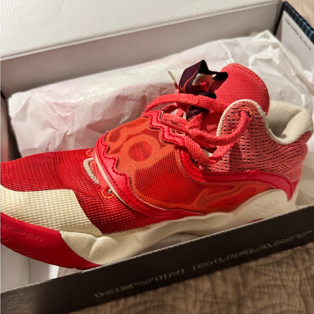 Nike KD Trey 5 X Red‎ Ember Glow Coconut Boys size 7 Basketball Shoes